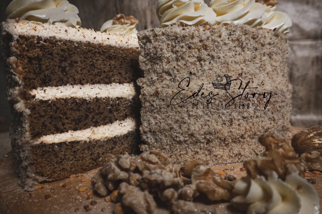 Marcipános Diótorta