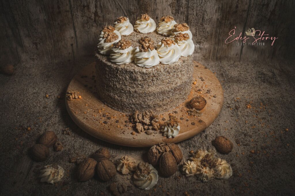 Marcipános Diótorta