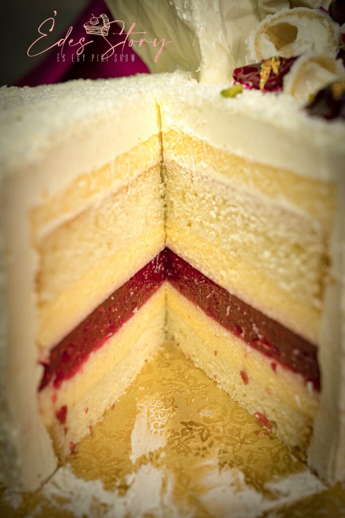 Kókusztorta Meggyzselével