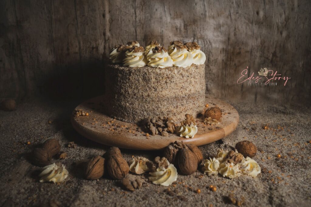 Marcipános Diótorta