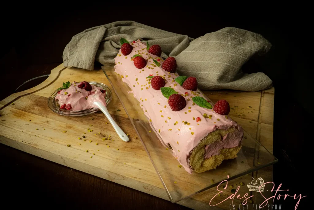 Málnás Piskótatekercs