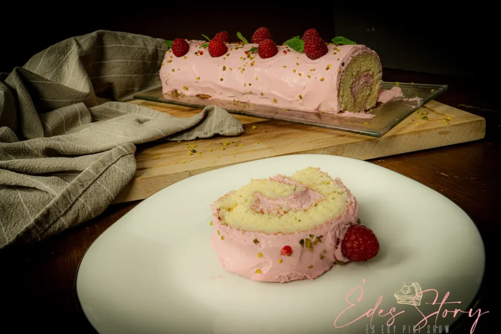 Málnás Piskótatekercs