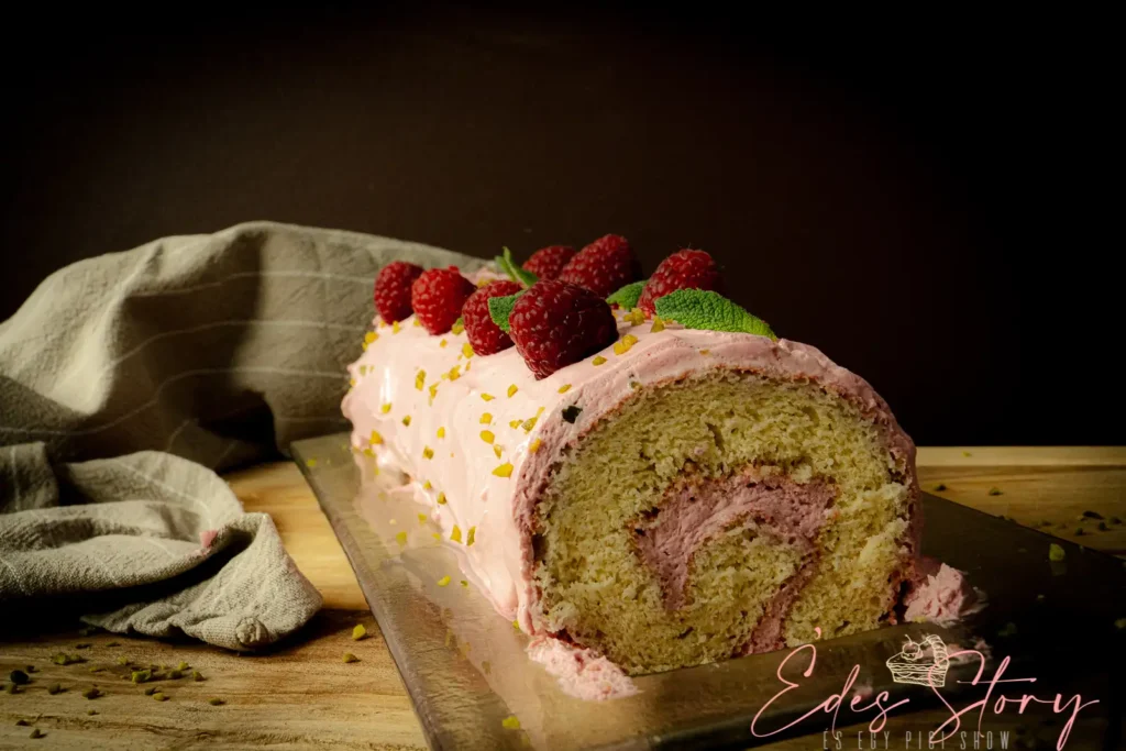 Málnás Piskótatekercs