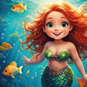 Hableány szögletes 20x20cm