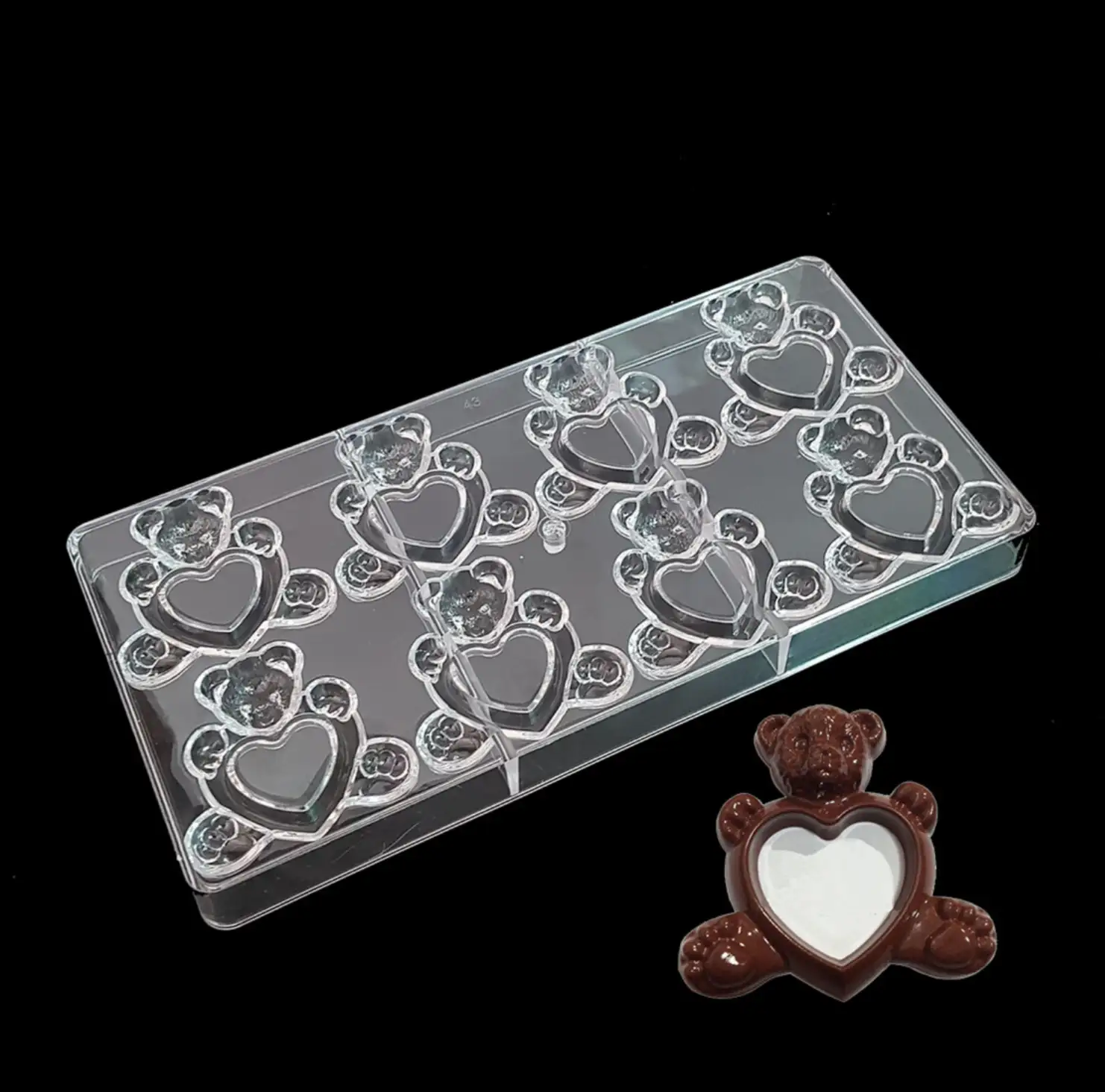 Polikarbonát bonbon forma – Maci