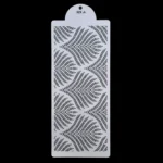 Torta sablon, stencil – Páfrány, Búzavirág (HX-A)