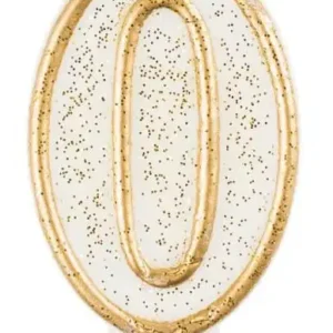 Számgyertya, Tortagyertya - Gold arany csillámos