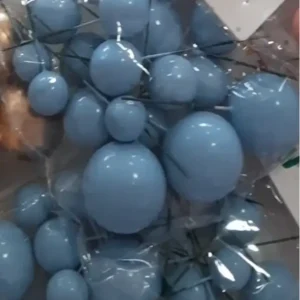 Torta beszúró - Babakék gömb 10db