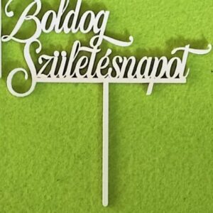 Díszítő beszúró - Fehér fa Boldog Születésnapot