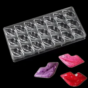 Polikarbonát bonbon forma - Száj, Ajak