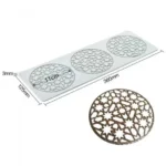 Szilikon ostya tuile készítő -  kerek csillagos