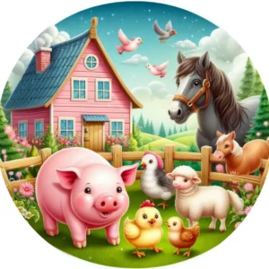 Farm állatok 3 kerek 20cm