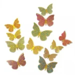 Torta beszúró - Pillangók 12db színes