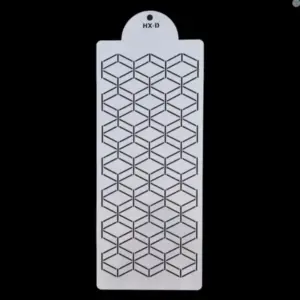 Torta sablon, stencil – Modern – Rombusz (HX-D)