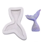 Szilikon fondant és marcipán mintázó - Sellő, hableány uszony