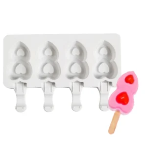 Szilikon jégkrém és sütinyalóka készítő forma – Szívek