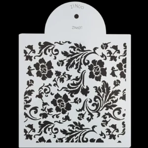 Torta sablon, stencil - Kis virágok