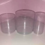 Műanyag henger cukorfigurákhoz, tortadíszekhez - 160 x 150mm