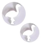 Műanyag süteménykiszúró , Fondant Mintázó Flamingó 2db-os