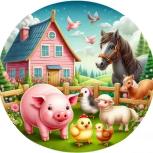 Farm állatok 3 kerek 20cm