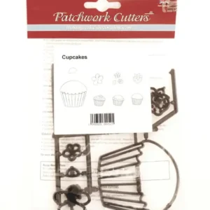 Patchwork kiszúró szett - Cupcake - 10db