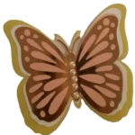 Pillangós tortadísz gyöngyökkel