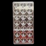 Polikarbonát Bonbon Forma – Szív, Szívecske