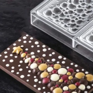 Polikarbonát csokiöntő forma -  Táblás csoki - Karácsonyfa