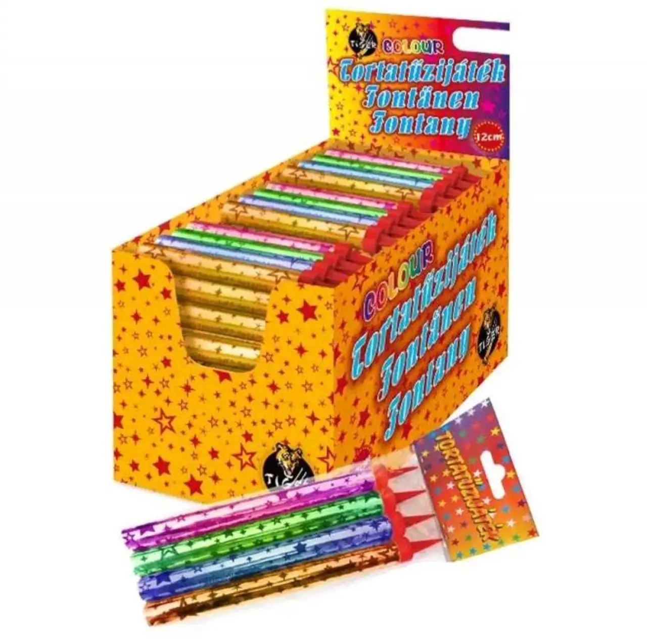 Prémium tortatűzijáték - Zöld 12cm 1db