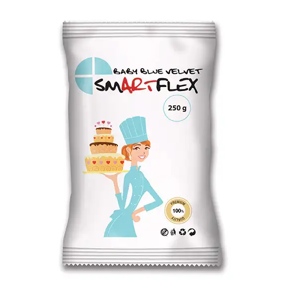 Smartflex Velvet Tortaburkoló - Babakék 250g