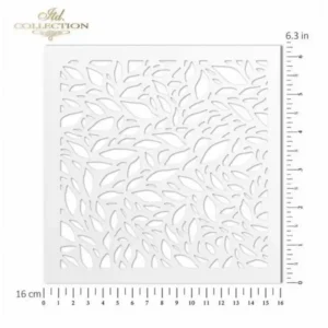 Stencil - Levelek 16x16cm