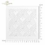 Stencil - Tapéta minta 1. 16x16cm