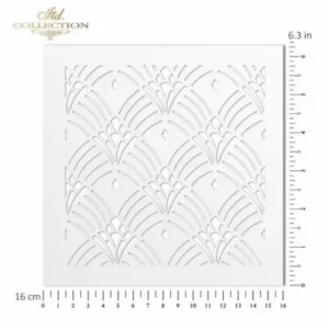 Stencil - Tapéta minta 1. 16x16cm