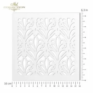 Stencil - Virágos tapéta minta 1. 16x16