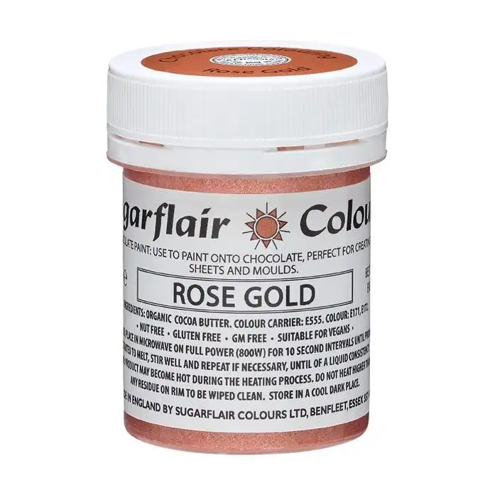 Sugarflair Csoki festék 35g - Rose Gold