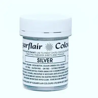 Sugarflair Csokifesték 35g - Ezüst