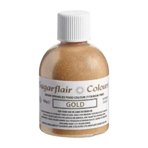 Sugarflair Ehető Cukorcsillám (csillámporos) Arany 100g