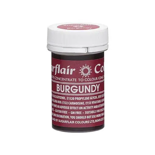 Sugarflair gélfesték - Bordó