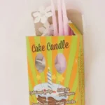 Szálas számgyertya + tartó 15-15db rózsaszín