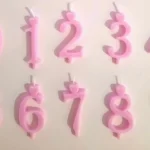 Számgyertya - Kicsi Rózsaszín