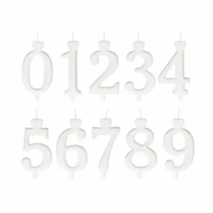 Számgyertya - Nagy Fehér