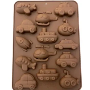 Szilikon csokoládé forma – Járművek