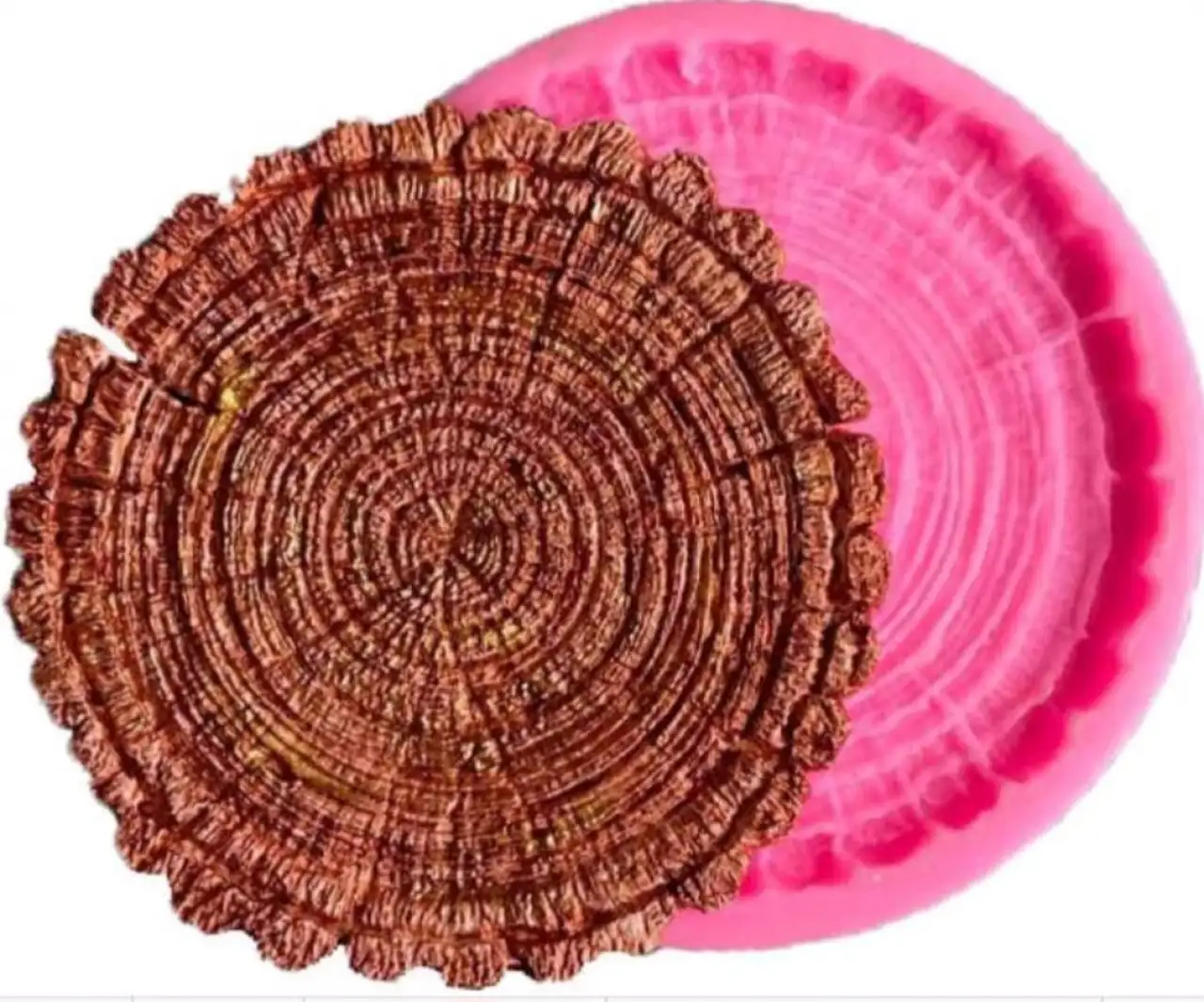 Szilikon fondant mintázó - Fatörzs