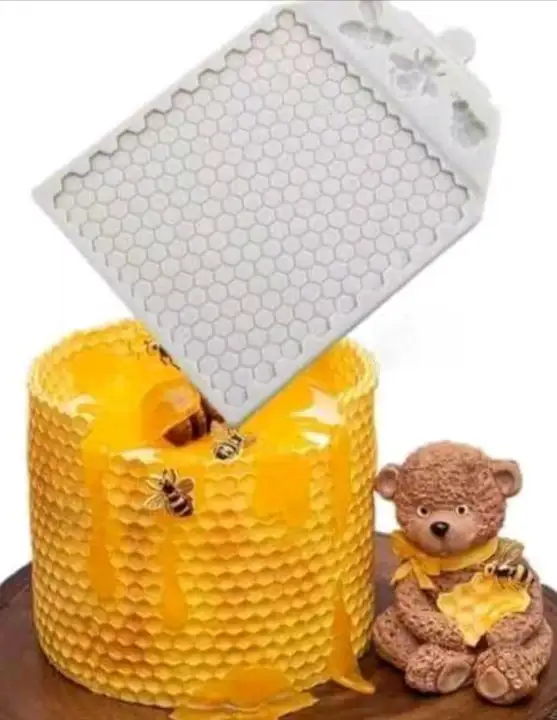 Szilikon fondant mintázó – Méhsejtes