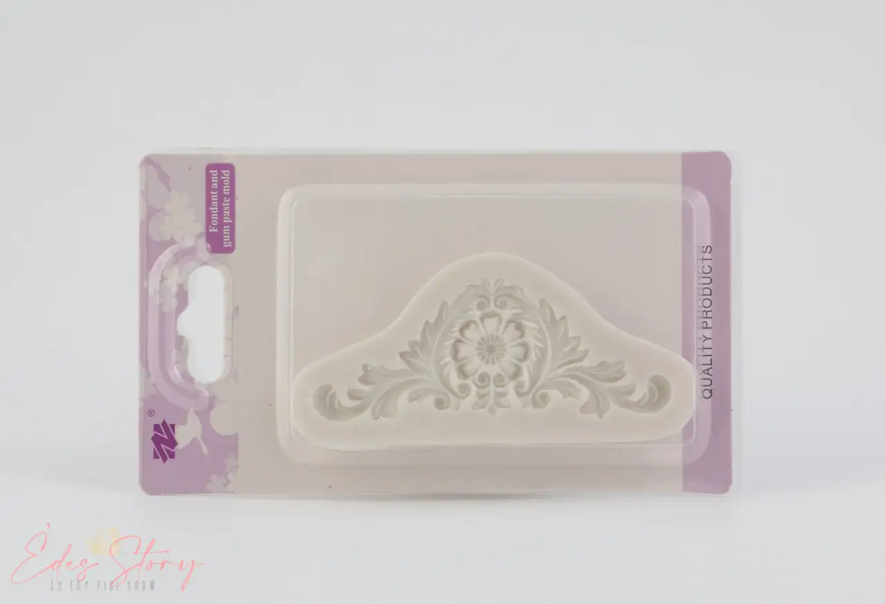 Szilikon Forma Szegély Dísz Rózsa