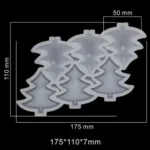 Szilikon nyalóka forma -  Fenyő