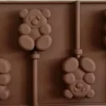 Szilikon nyalóka forma - Macik