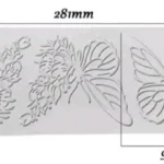szilikon ostya tuile készítő - Pillangó