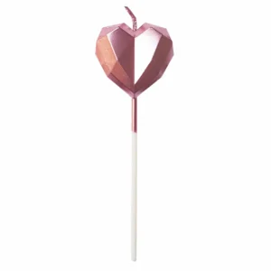 Szív alakú gyertya – Rose gold