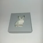 Szürke húsvéti nyuszis bonbon doboz - 9db-os